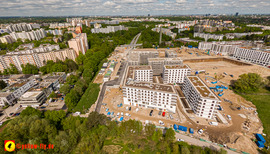17.05.2023 - Baustelle Alexisquartier und Pandion Verde in Neuperlach